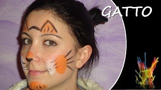 Tutorial truccabimbi  Il gatto  Truccaviso  Face Painting [upl. by Ferino]