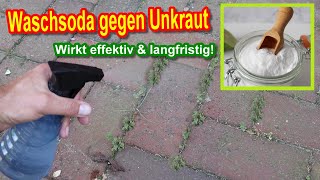 Waschsoda gegen Unkraut  Unkraut mit Soda vernichten amp entfernen  Dosierung Anwendung Erfahrung [upl. by Riggins]