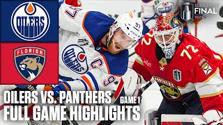 Stanley Cup Final Game 1 Edmonton Oilers vs Florida Panthers  Full Game Highlights [upl. by Iorgos]