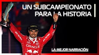 El SUBCAMPEONATO de CHECO PÉREZ La Mejor Narración  GP de Las Vegas 2023  F1FD [upl. by Annaehs240]