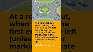 UK Highway Code Rule 186 Roundabout Signals amp Position [upl. by Sivaj]