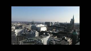 Video Riesenrad quotWheel of Visionquot von Oscar Bruch jr am Corneliusplatz in Düsseldorf [upl. by Gabler]