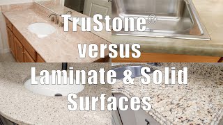 TruStone® vs Laminate and Solid Surfaces  DiTuro Productions [upl. by Ahsrop]