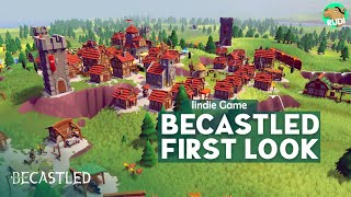 Becastled First Look  Medieval RTS Tower Defense City Builder Game 2021 [upl. by Eileme]