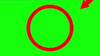 Red Arrow Circle Green Screen Template [upl. by Sirad]