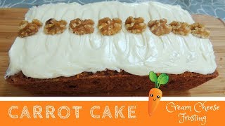 Best Carrot Cake  Cream Cheese Frosting  SREES BLISSFULLY YUM [upl. by Wittie]