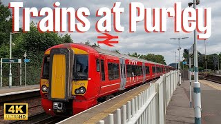 Trains at Purley 7th June 2024 [upl. by Idnek]