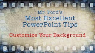 Customize PowerPoint Background Most Excellent PowerPoint Tips [upl. by Sophia]