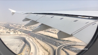 HEAVY Emirates Airbus A380800 Takeoff from Dubai to Sydney 1080p60 [upl. by Eisset]