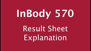 InBody 570 results explanation video [upl. by Leira34]