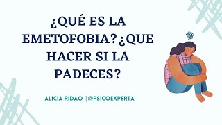 ¿Qué es la emetofobia ¿Qué hago si tengo emetofobia [upl. by Nalac]