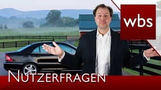 Nutzerfragen Kann ich mein Auto einfach im Ausland anmelden  Rechtsanwalt Christian Solmecke [upl. by Eirruc]