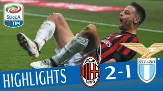 Milan  Lazio 21  Highlights  Giornata 22  Serie A TIM 201718 [upl. by Caasi]