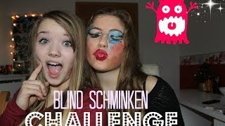 ich schminke sie BLIND  Blind schminken TAG [upl. by Luy433]