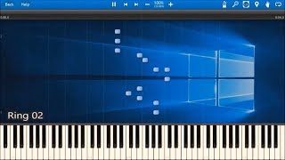 WINDOWS 10 SOUNDS IN SYNTHESIA [upl. by Arodoet]