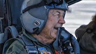 EightyNine Year Old Chuck Yeager • F15 Eagle Honor Flight [upl. by Eide]