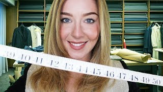 ASMR Suit Fitting Tailor Measuring You [upl. by King]