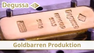 Produktion der Degussa Goldbarren [upl. by Dibru]