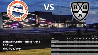 Alberta Pro Hockey vs Riggers Hockey Academy  January 3 2024 [upl. by Yeldahc]