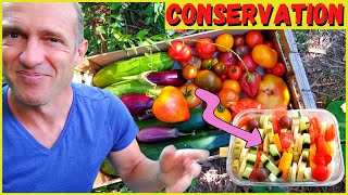 Conservation dun excès de récolte ► Exemple du tian de légumes à congeler [upl. by Hayott88]