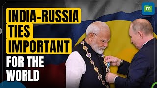 PM Modi IndiaRussia Partnership Important in Contemporary World  Highest Russian Civilian Award [upl. by Kirbee]