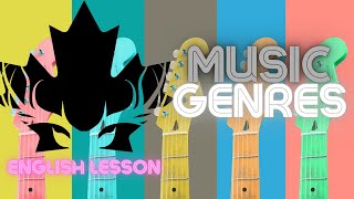 Names of Music Genres in English  ESL Vocabulary Lesson Guess the Music Genre Mini Quiz [upl. by Camilla]