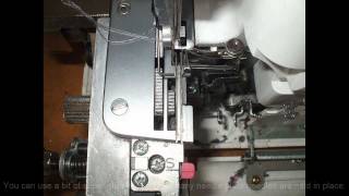 Janome Lock 204D repair tips [upl. by Ardyaf]