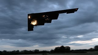 B2 stealth bombers divert to UK while on mission in Europe 🥷 [upl. by Htrag]