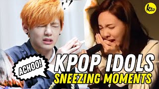 Funny Moments of KPOP IDOLS SNEEZING  KPOP COMPILATION [upl. by Akahs177]