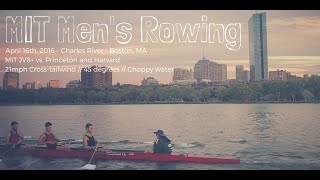 MIT Mens Rowing JV8 vs Harvard and Princeton Coxswain recording [upl. by Yuht]