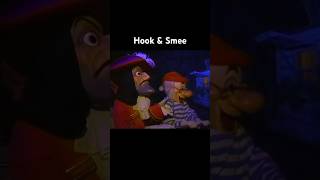 Captain Hook amp Mr Smee Ride Pirates of the Caribbean 1990s piratesofthecaribbean disneyland [upl. by Teriann]