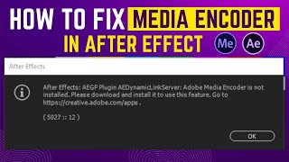 How to connect Media Encoder with After effect  AEGPpluginAEDynamicLinkServer  2022 [upl. by Dupin]