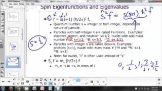 18 20 H atom Spin angular momentum eigenfunctions and eigenvalues 15m 35s [upl. by Hadley]