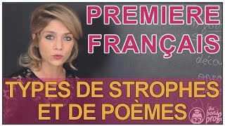 Poésie  types de strophes et de poèmes  Français Première  Les Bons Profs [upl. by Lorrie]