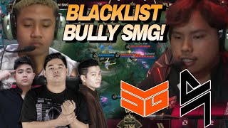 SMG DIPERMAINKAN BLACKLIST  SMG VS BLACKLIST MATCH 1  M5 [upl. by Redyr]