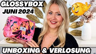 😍 Glossybox Juni 2024  Unboxing amp Verlosung [upl. by Eivol]