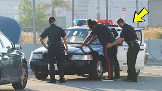 Fake POLICE OFFICER Prank  Arresting Strangers [upl. by Nitsirhc799]