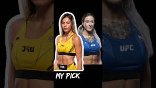 UFC Luana Santos vs Mariya Agapova Quick Fight Prediction [upl. by Alenairam]