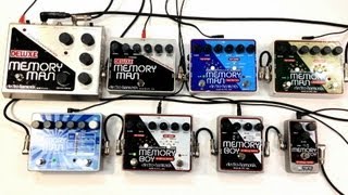 Electro Harmonix Delay Shootout Deluxe Memory Man Boy Toy 550TT Tap Analog Digital [upl. by Ibrad613]