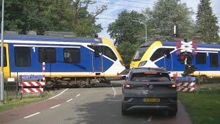 Spoorwegovergang Ermelo  Dutch railroad crossing [upl. by Imelda395]