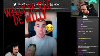 IBAI REACCIONA A WILLYREX OUT OF CONTEXT FUERA DE CONTEXTO [upl. by Enirual795]