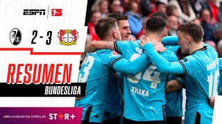 ¡LOS 11 DE LA COMPAÑÍA SIGUEN IMPARABLES EN LA BUNDESLIGA  Friburgo 23 Leverkusen  RESUMEN [upl. by Ayal]