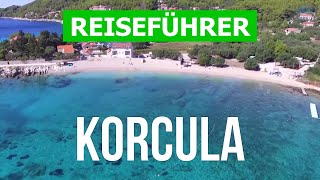 Korcula Kroatien  Urlaub Strände Resorts Natur  Drohne 4k Video  Insel Korcula was zu sehen [upl. by Jutta]