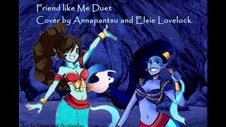 Friend Like Me but it´s sung by two female genies  Aladdin  Duet Elsie Lovelock AnnaPantsu [upl. by Ailehpo]