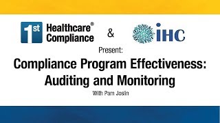 Compliance Program Effectiveness Auditing and Monitoring [upl. by Niran]