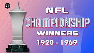 NFL All Championship Winners 19201969 [upl. by Stila224]