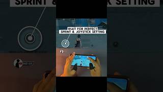 Bgmi Pubg Mobile Best Joystick amp Sprint Setting Guide shorts [upl. by Nahsrad]