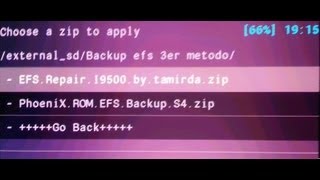 Galaxy S4 GT I9500 COPIAR Y RESTAURAR carpeta EFS Backup and Restore 3er procediemiento [upl. by Laerdna]