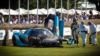 SCG 004C Crash at Goodwood Festival of Speed 2024 [upl. by Ylrahc]