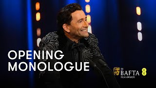 David Tennants hilarious opening monologue  EE BAFTA Film Awards 2024 [upl. by Kcirrem]